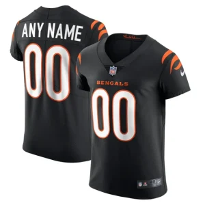 Mens Cincinnati Bengals Nike Black Vapor Elite Custom Jersey