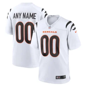 Mens Cincinnati Bengals Nike White Game Custom Jersey