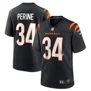 Mens Cincinnati Bengals Samaje Perine Nike Black Game Jersey