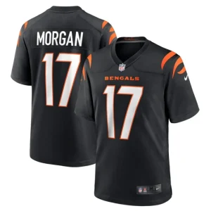 Mens Cincinnati Bengals Stanley Morgan Nike Black Player Game Jersey