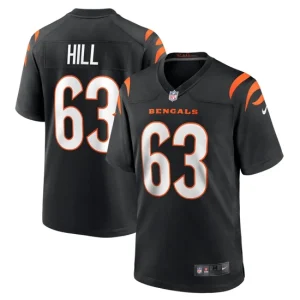 Mens Cincinnati Bengals Trey Hill Nike Black Game Jersey