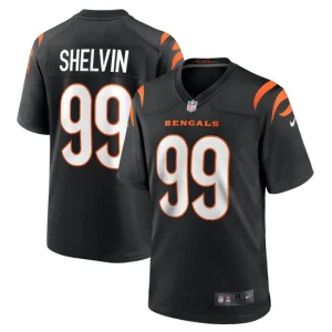 Mens Cincinnati Bengals Tyler Shelvin Nike Black Game Jersey