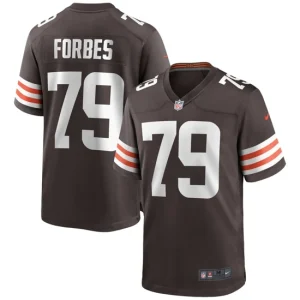 Mens Cleveland Browns Drew Forbes Nike Brown Game Jersey