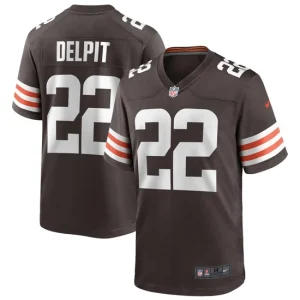 Mens Cleveland Browns Grant Delpit Nike Brown Player Game Jersey