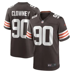 Mens Cleveland Browns Jadeveon Clowney Nike Brown Game Player Jersey