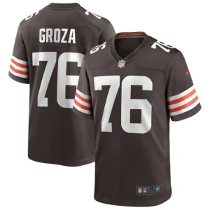 Mens Cleveland Browns Lou Groza Nike Brown Game Retired Player Jersey