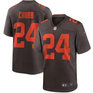 Mens Cleveland Browns Nick Chubb Nike Brown Alternate Game Jersey