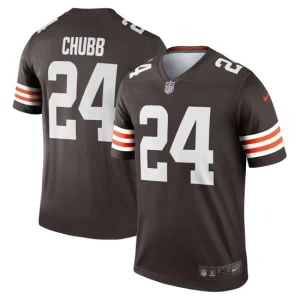 Mens Cleveland Browns Nick Chubb Nike Brown Legend Player Jersey