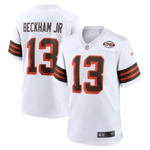 Mens Cleveland Browns Odell Beckham Jr. Nike White 1946 Collection Alternate Game Jersey