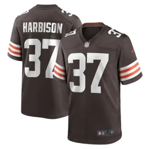 Mens Cleveland Browns Tre Harbison Nike Brown Game Jersey