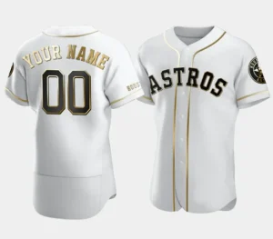 Mens Custom Baseball Houston Astros Golden Edition Jerseys Stitched