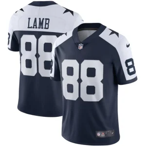 Mens Dallas Cowboys CeeDee Lamb Nike Navy Alternate Vapor Limited Jersey