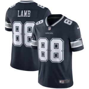 Mens Dallas Cowboys CeeDee Lamb Nike Navy Vapor Limited Jersey