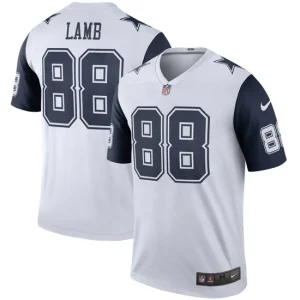 Mens Dallas Cowboys CeeDee Lamb Nike White 2nd Alternate Legend Jersey