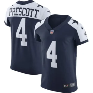 Mens Dallas Cowboys Dak Prescott Nike Navy Alternate Vapor Elite Player Jersey