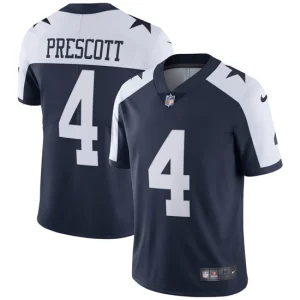 Mens Dallas Cowboys Dak Prescott Nike Navy Alternate Vapor Limited Jersey