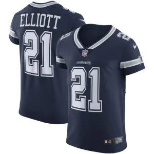 Mens Dallas Cowboys Ezekiel Elliott Nike Navy Vapor Elite Jersey