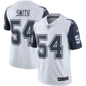 Mens Dallas Cowboys Jaylon Smith White Nike Color Rush Vapor Limited Jersey