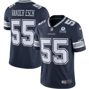 Mens Dallas Cowboys Leighton Vander Esch Nike Navy 60th Anniversary Limited Jersey