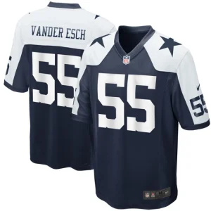 Mens Dallas Cowboys Leighton Vander Esch Nike Navy Alternate Game Jersey