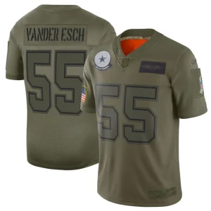 Mens Dallas Cowboys Leighton Vander Esch Nike Olive 2019 Salute to Service Limited Jersey