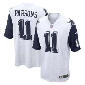 Mens Dallas Cowboys Micah Parsons Nike White Alternate Game Jersey