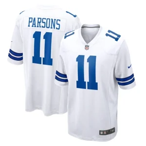 Mens Dallas Cowboys Micah Parsons Nike White Game Jersey