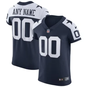 Mens Dallas Cowboys Nike Navy Alternate Vapor Elite Custom Jersey