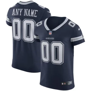 Mens Dallas Cowboys Nike Navy Vapor Elite Custom Jersey