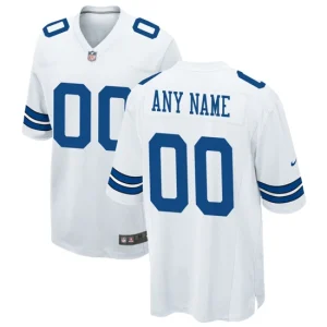 Mens Dallas Cowboys Nike White Custom Game Jersey