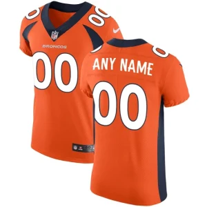 Mens Denver Broncos Nike Orange Vapor Untouchable Custom Elite Jersey