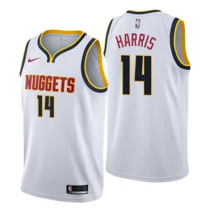 Mens Denver Nuggets 14 Gary Harris Association White Swingman Jersey