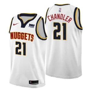 Mens Denver Nuggets 21 Wilson Chandler Association White Swingman Jersey