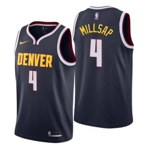 Mens Denver Nuggets 4 Paul Millsap Icon Edition Navy Swingman Jersey