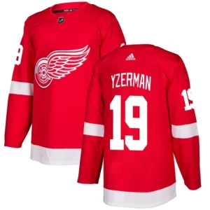 Mens Detroit Red Wings Steve Yzerman 19 Authentic Red Home