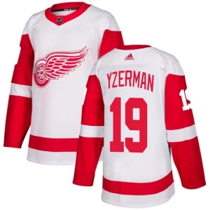 Mens Detroit Red Wings Steve Yzerman 19 Authentic White Away