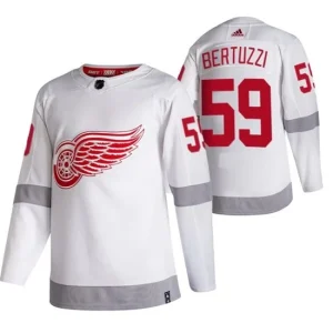 Mens Detroit Red Wings Tyler Bertuzzi 59 2022 Reverse Retro White Authentic