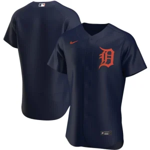 Mens Detroit Tigers Nike Navy Alternate Team Jersey