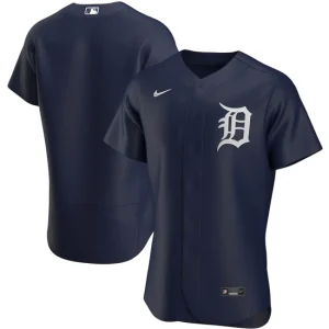 Mens Detroit Tigers Nike Navy Alternate Team Logo Jersey