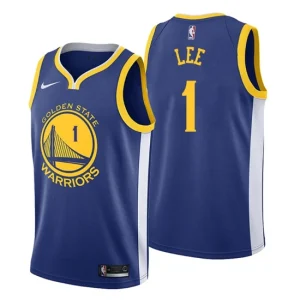 Mens Golden State Warriors 1 Damion Lee Icon Royal Swingman Jersey