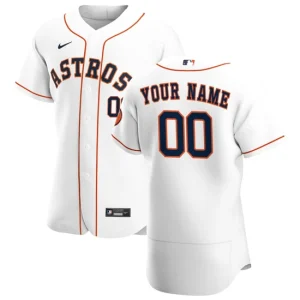 Mens Houston Astros Nike White Home Custom Jersey