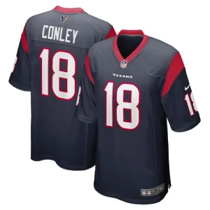 Mens Houston Texans Chris Conley Nike Navy Game Jersey