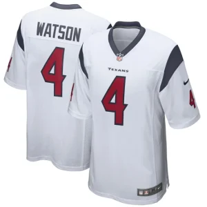 Mens Houston Texans Deshaun Watson Nike White Game Jersey