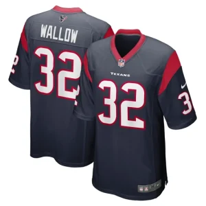 Mens Houston Texans Garret Wallow Nike Navy Game Jersey