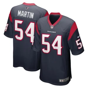 Mens Houston Texans Jacob Martin Nike Navy Game Jersey