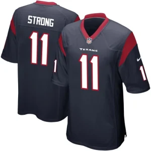 Mens Houston Texans Jaelen Strong Nike Navy Game Jersey