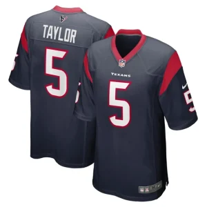 Mens Houston Texans Tyrod Taylor Nike Navy Game Jersey