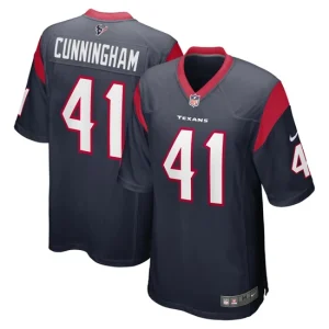 Mens Houston Texans Zach Cunningham Nike Navy Game Jersey