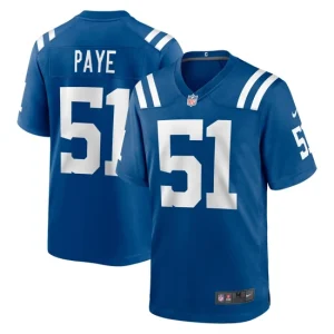 Mens Indianapolis Colts Kwity Paye Nike Royal 2021 NFL Draft First Round Pick Game Jersey