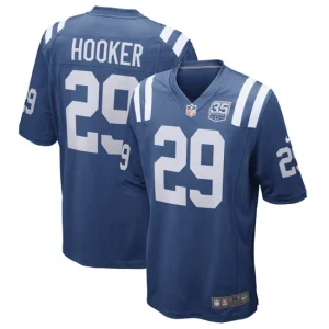 Mens Indianapolis Colts Malik Hooker Nike Royal 35th Season Game Jersey